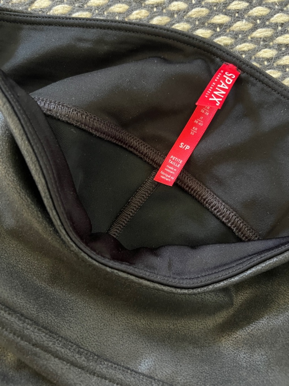 SPANX Faux Leather Leggings — petite small - Picture 4 of 4